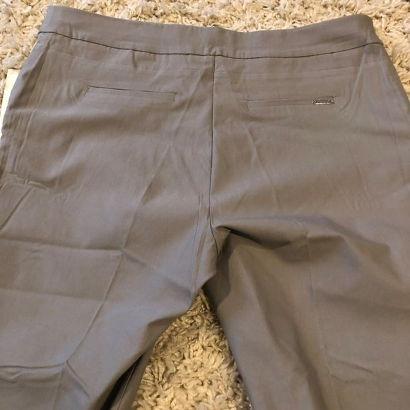 NWT Rekucci Curvy Women Modern Plus Size Pant w/Tummy Control Panel Silver Sz 22 - Picture 5 of 7